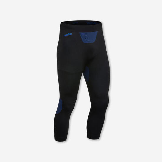 Sous-vêtement pantalon de ski thermique seamless homme, bl 500 soft noir bleu