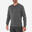 Maglione montagna uomo NH150 collo a V grigio scuro