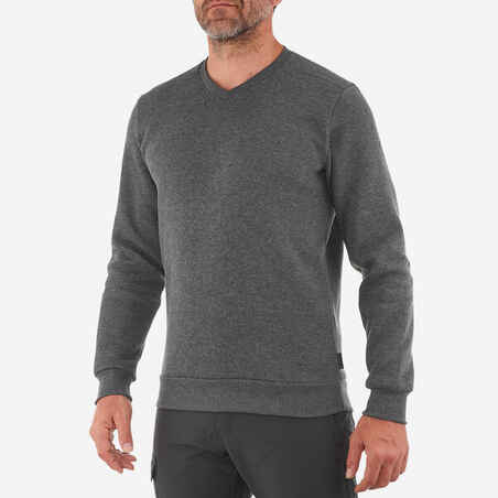Moški pohodniški pulover z V-izrezom NH150