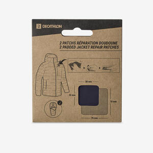 Parches de reparación para chaquetas acolchadas y sacos de dormir, azul