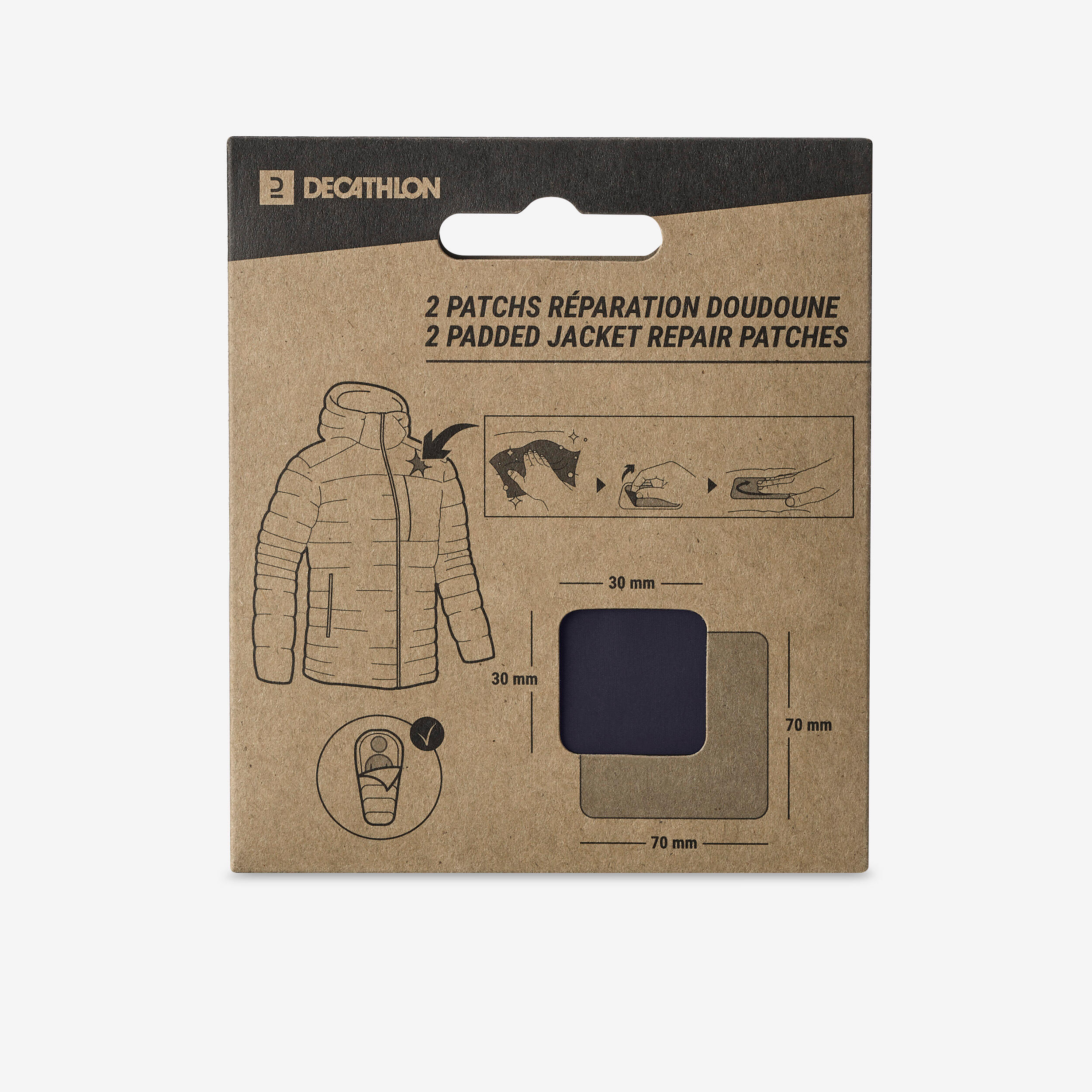 FORCLAZ Repair patches for down jackets and sleeping bags