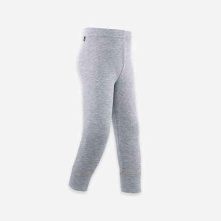 Base layer trousers, Baby ski leggings - WARM grey - Decathlon