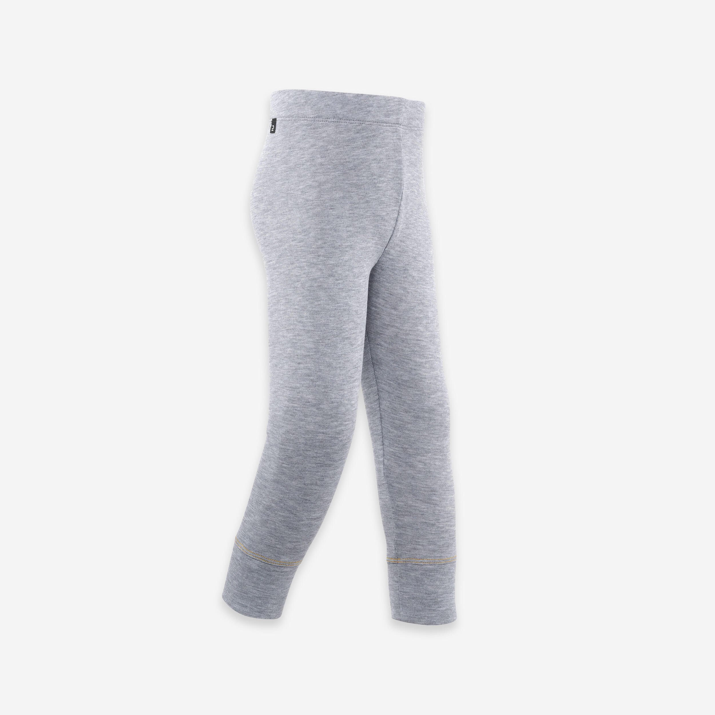 Base layer trousers, Baby ski leggings - WARM grey 1/10