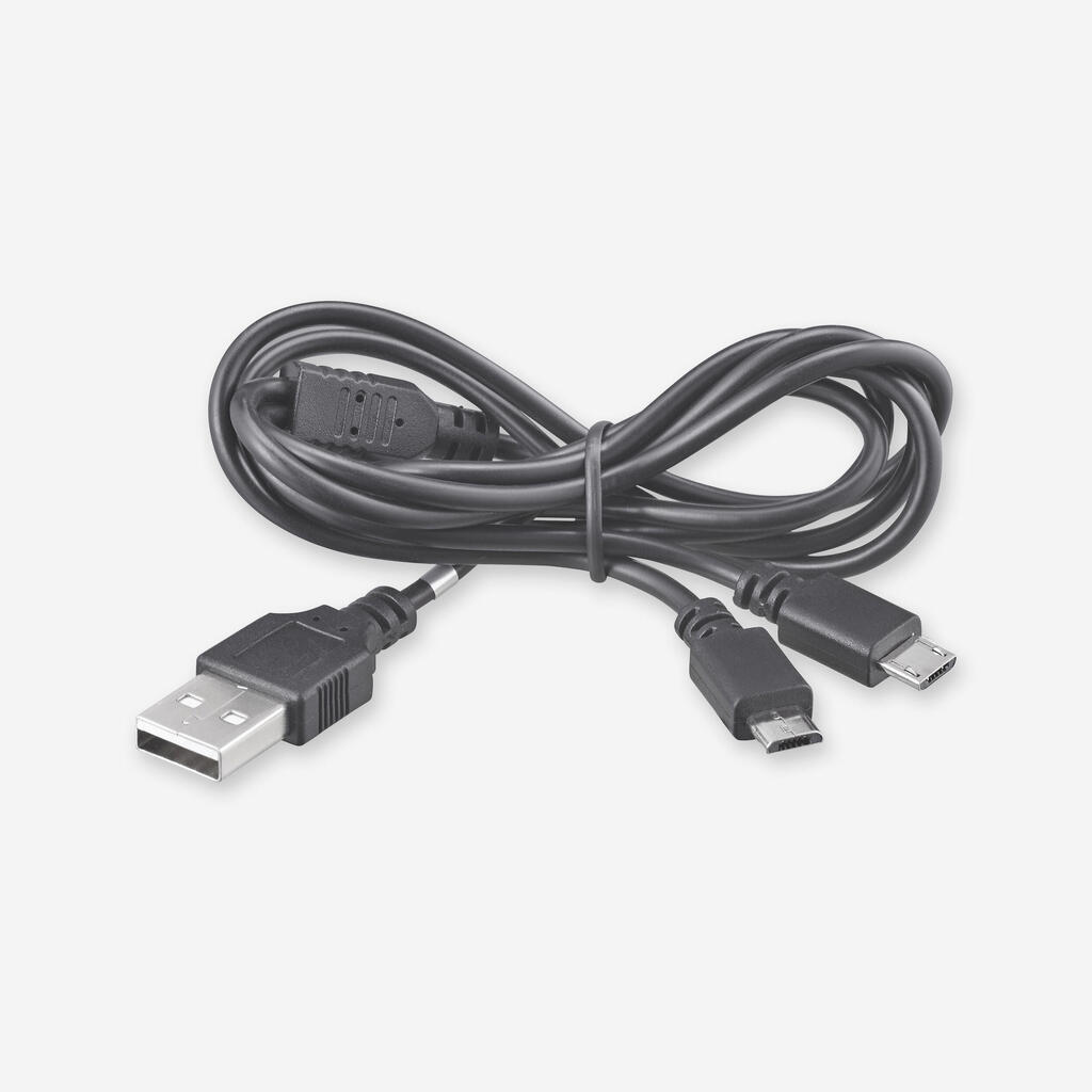 Polnilni kabel micro-USB z dvojnim izhodom za radijske postaje Decathlon 