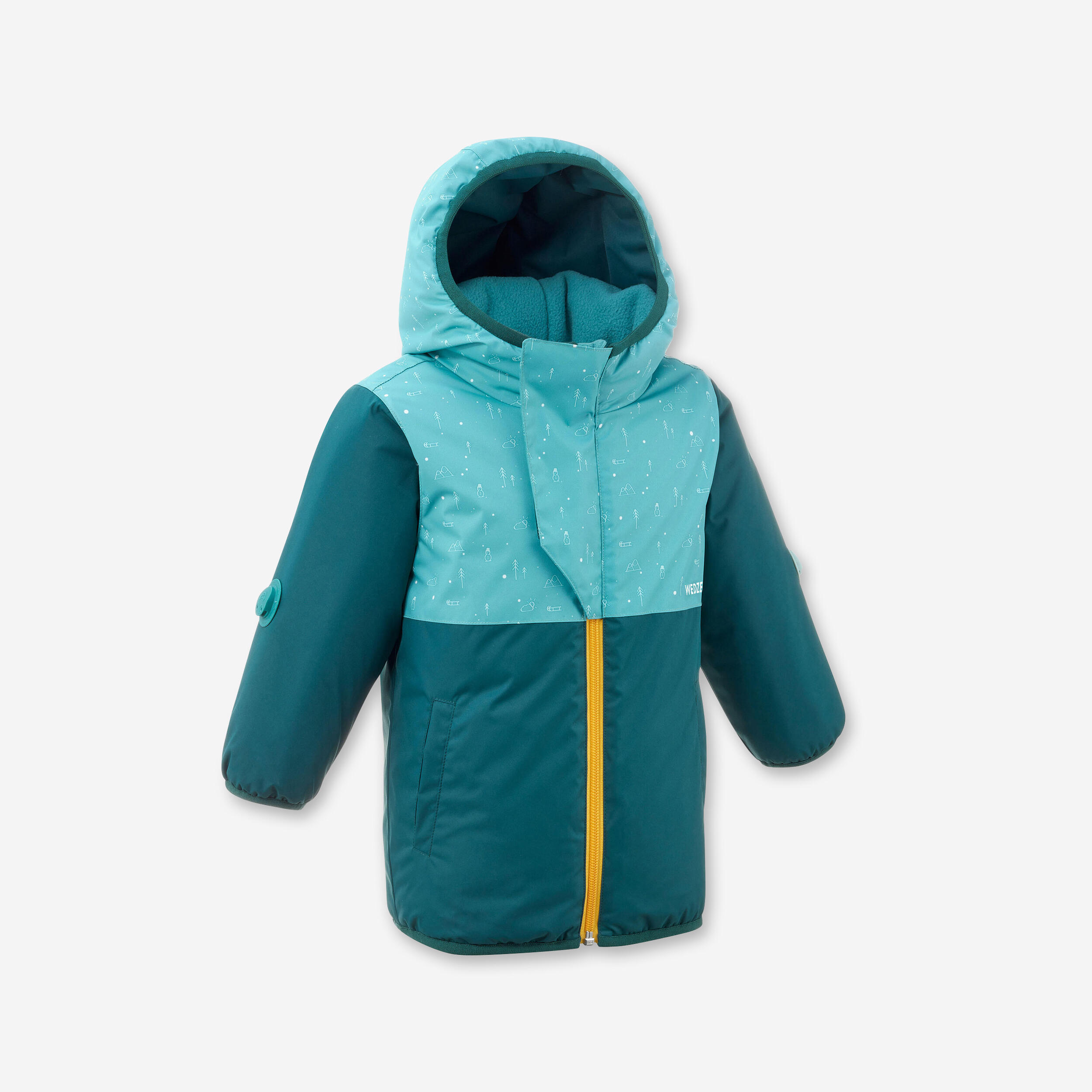 Babies' Ski Jacket - Warm Lugiklip Turquoise