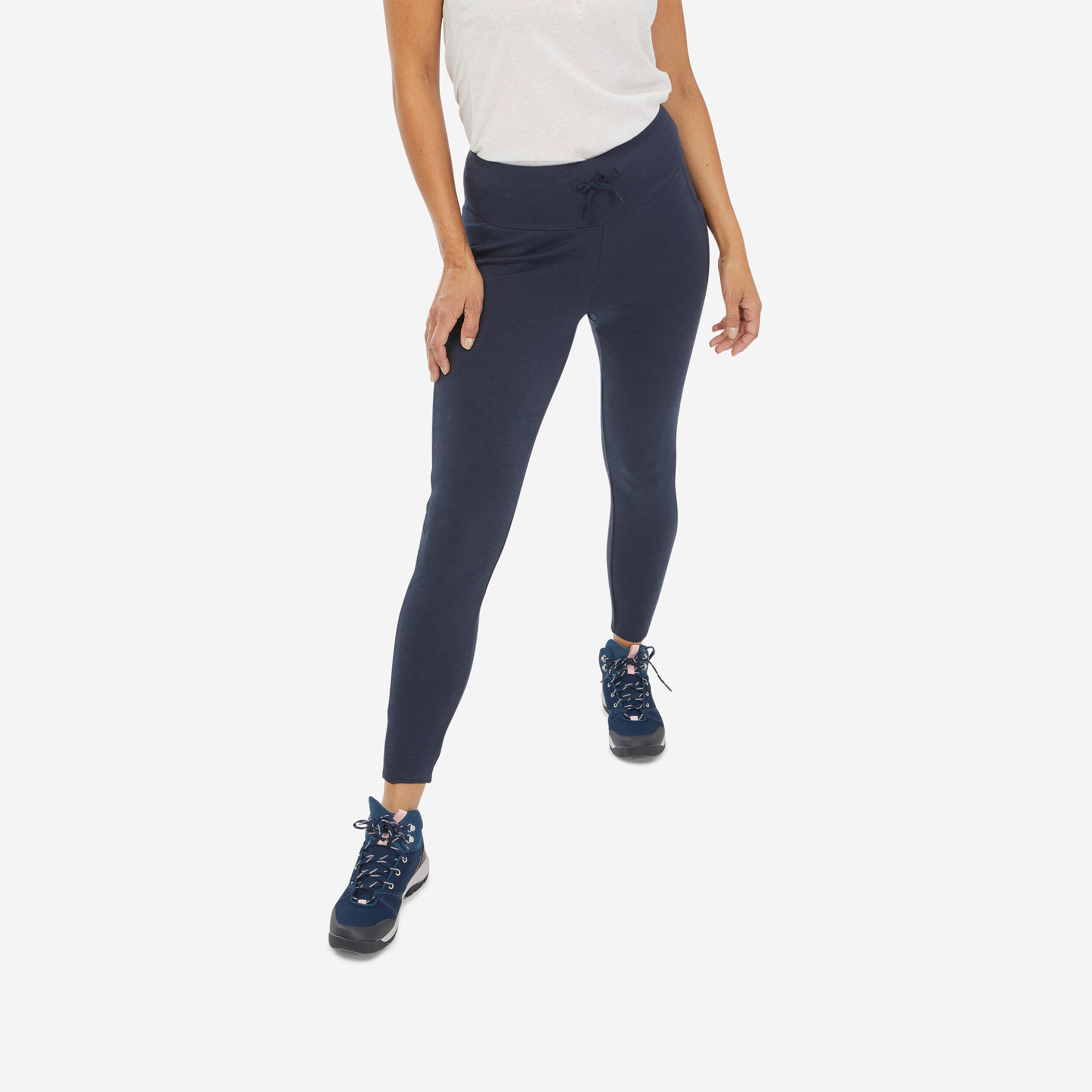 Quechua - Legging De Randonnée - Nh100 - Femme - Legging - Randonnees Et Trekking Femme - Bleu - 36 Xs - Decathlon