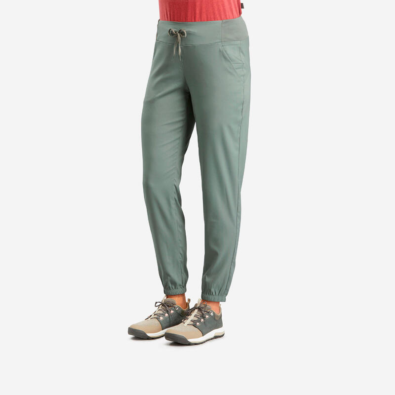 Pantaloni Ali in Cotone Organico - color grigio con toppe verdi