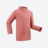 Thermoshirt voor skiën/sleeën voor peuters WARM roze