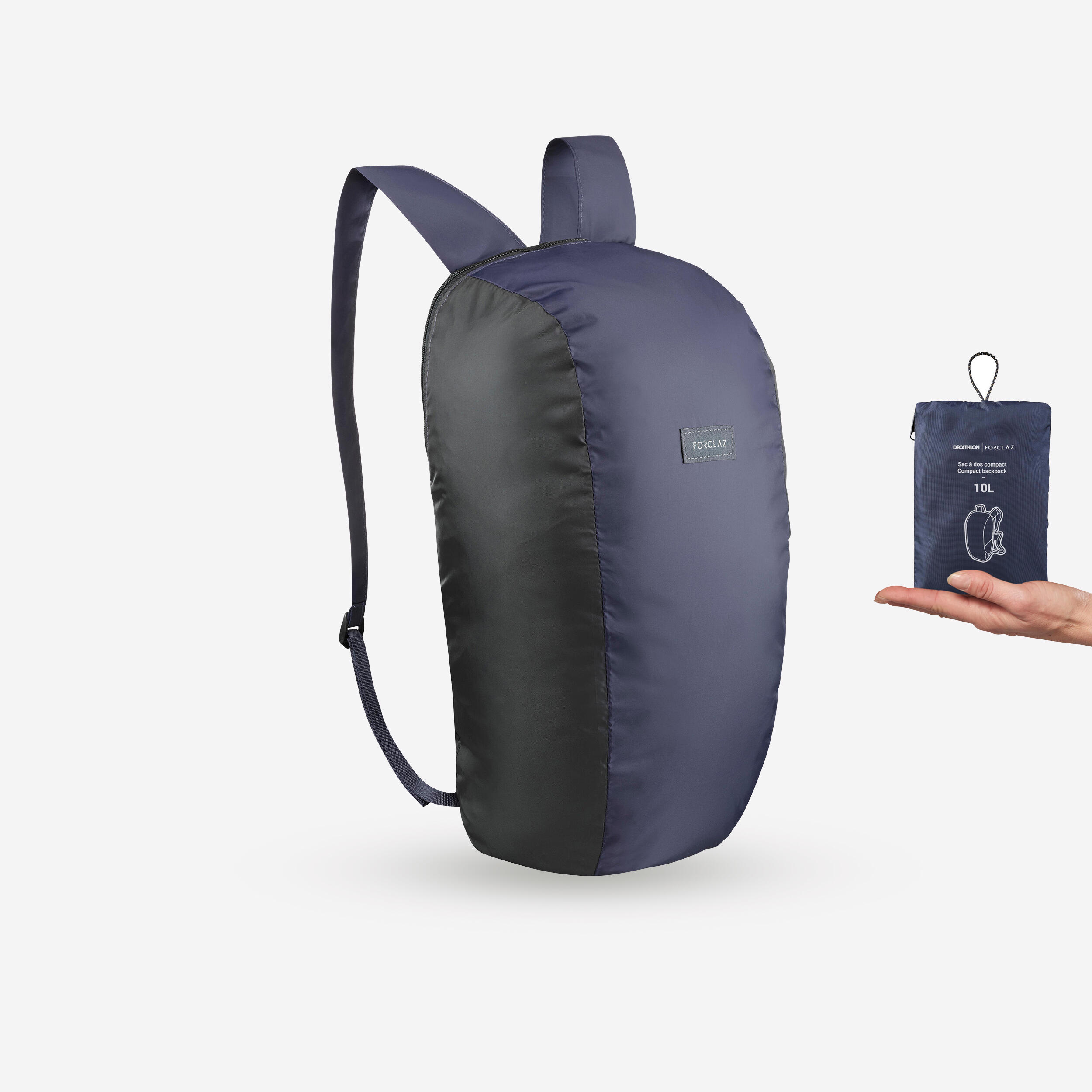 Travel 100 10L foldable pocket backpack - Blue