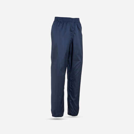 Cubrepantalón de senderismo impermeable azul para niños de 7 a 15 años MH100 TW