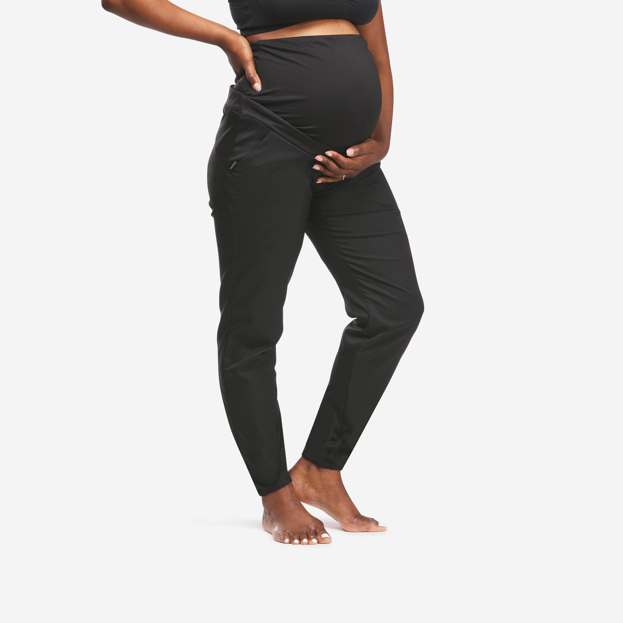 Umstands-Shorts Für Damen – 4 Stück, Mit Überbauch-Taschen, Yoga, Sport, Aus Polyester-Spandex
