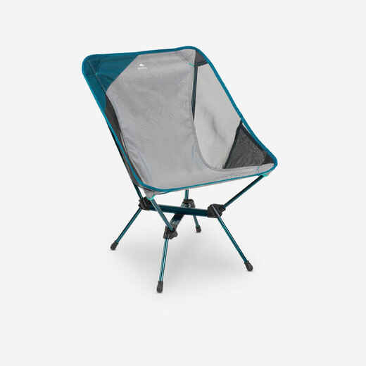 SILLA BAJA PLEGABLE DE CAMPING MH500 GRIS 