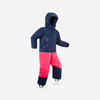 Bērnu silts/ūdensnecaurlaidīgs slēpošanas kostīms “PNF 500”, rozā un zils