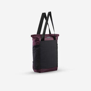 Bolsa-mochila montaña y trekking pleglable 15L Forclaz Travel 2en1