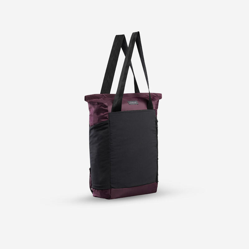 Geantă Tote bag 2 în 1 compact 15L, Travel mov