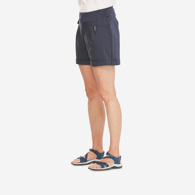 Short montagna donna NH500 Regular blu.