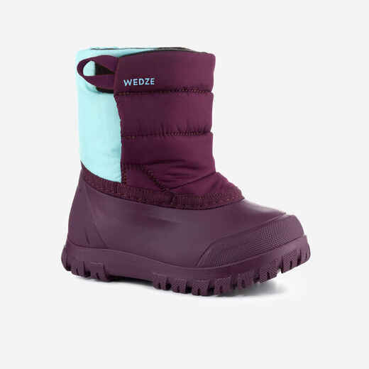 
      Baby Snow Boots, Baby Après-Ski WARM Purple and Turquoise
  