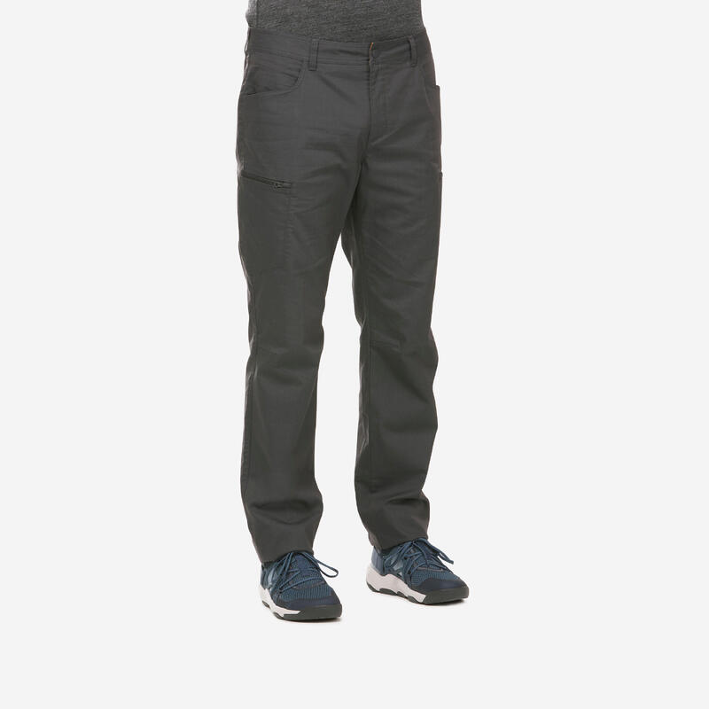Pantaloni montagna uomo NH500 REGULAR grigi