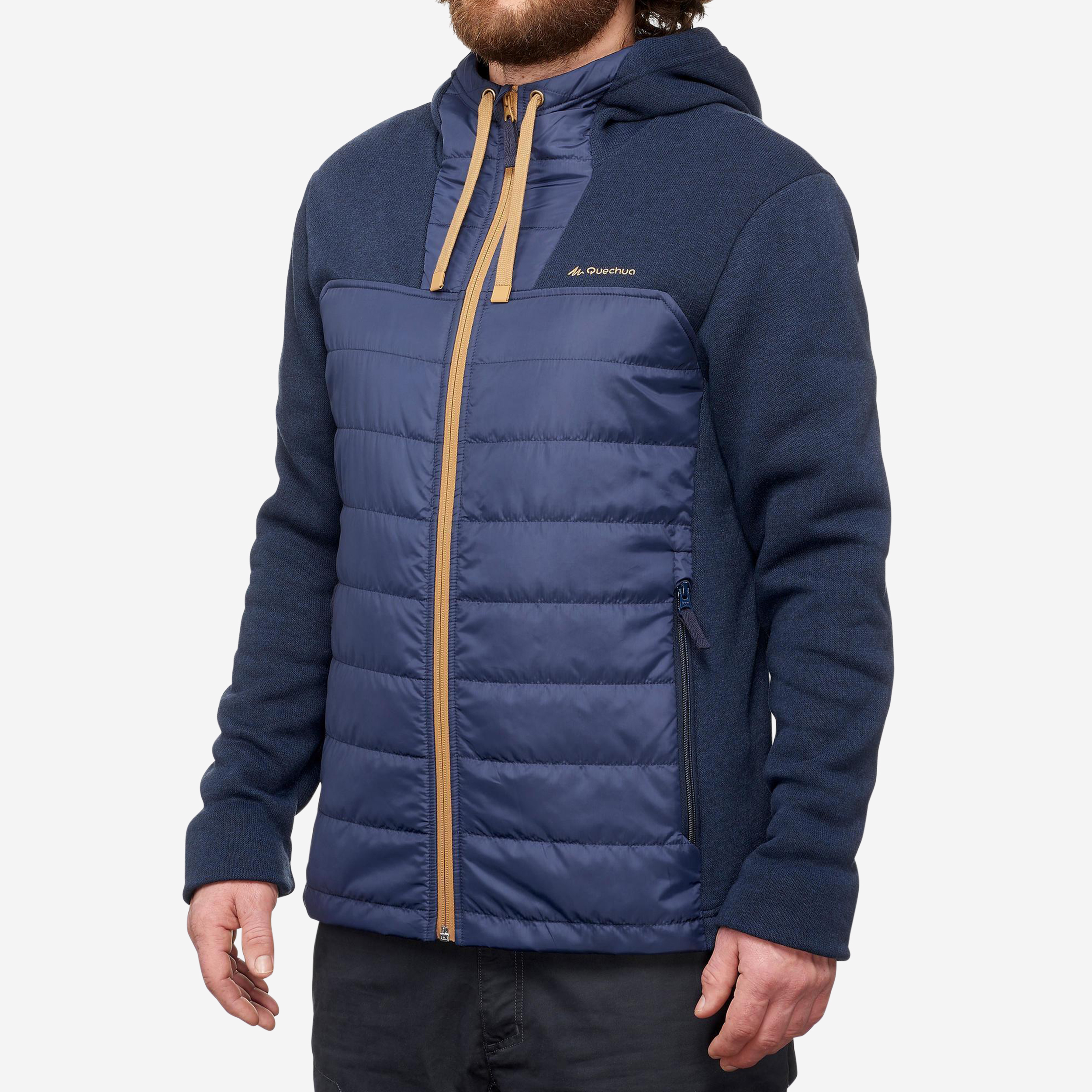 Sweat à capuche de randonnée - NH100 Hybride - Homme