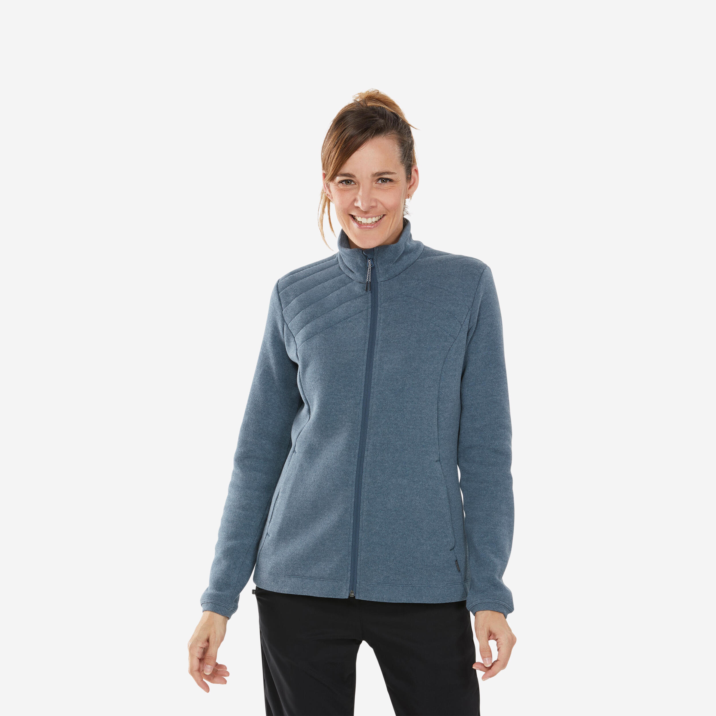 Quechua - Gilet De Randonnée - Nh150 - Femme - Pull - Randonnees Et Trekking Femme - Bleu-gris - 36 Xs - Decathlon
