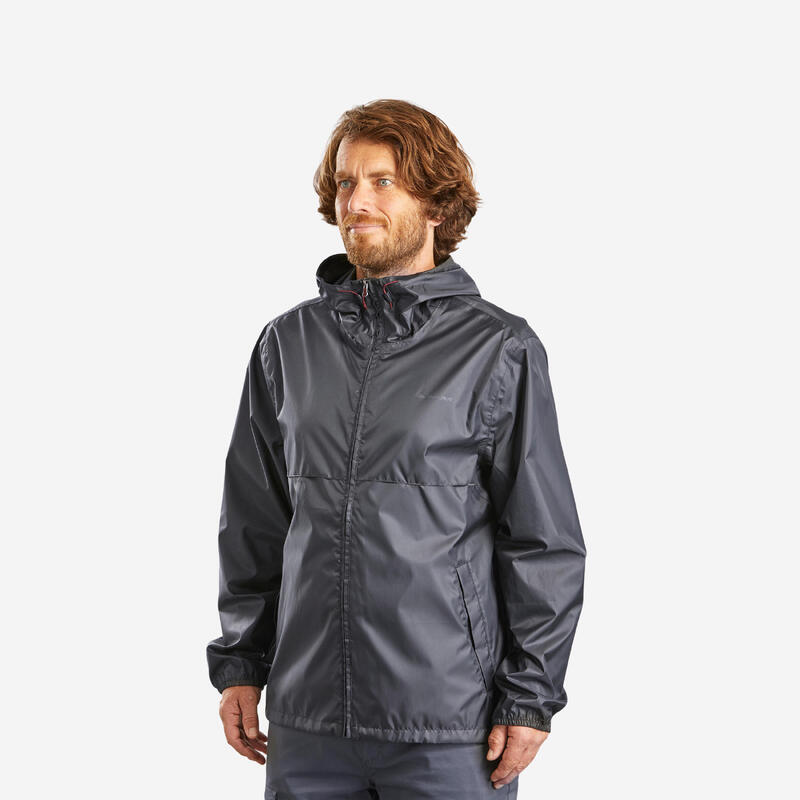 Veste coupe vent et déperlante de randonnée - Raincut Full Zip - Homme