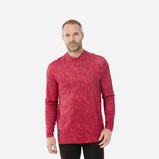 
      Pánske lyžiarske spodné termo tričko BL 500 Relax červené so vzorom
  