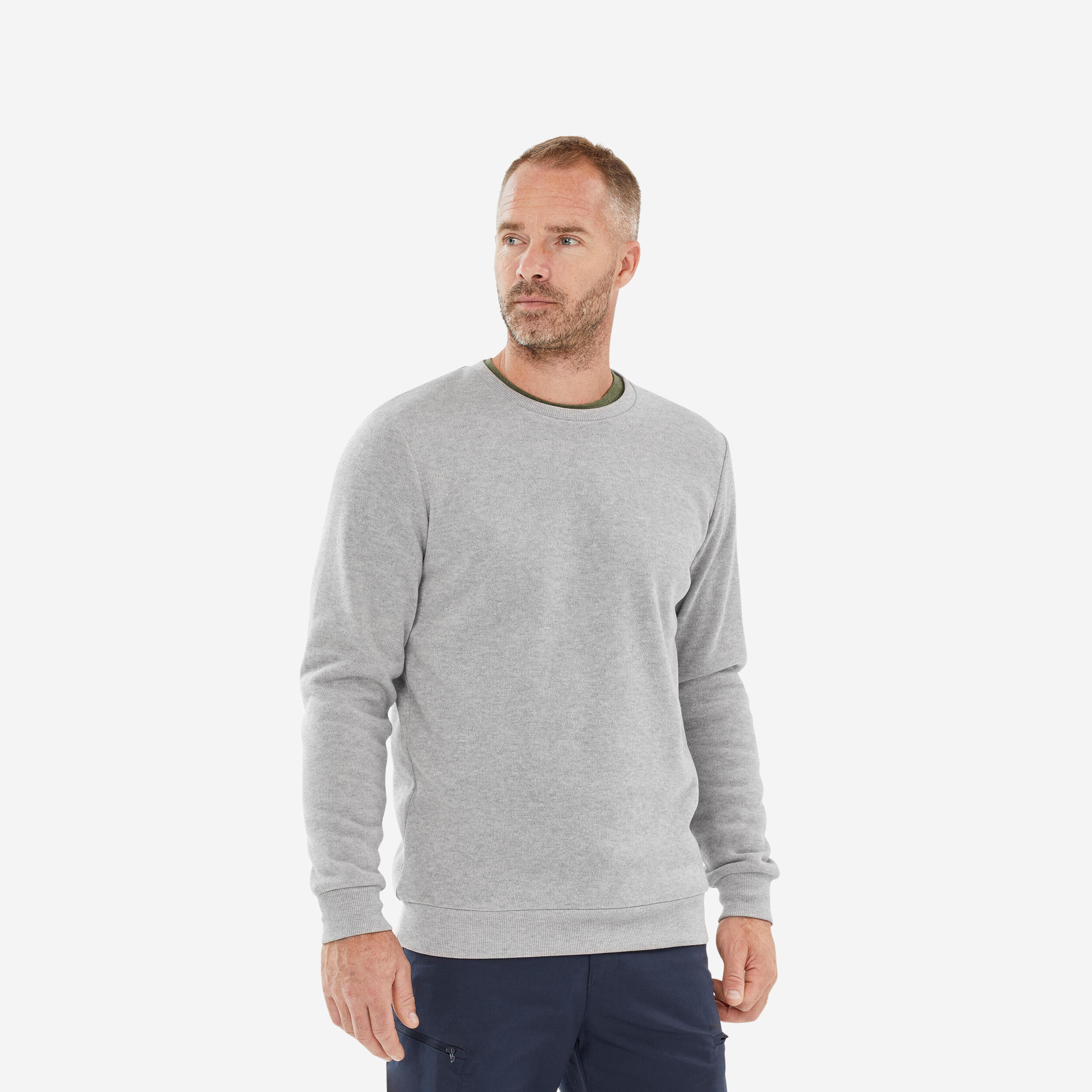 QUECHUA Men’s Crew-Neck Hiking Jumper - NH150