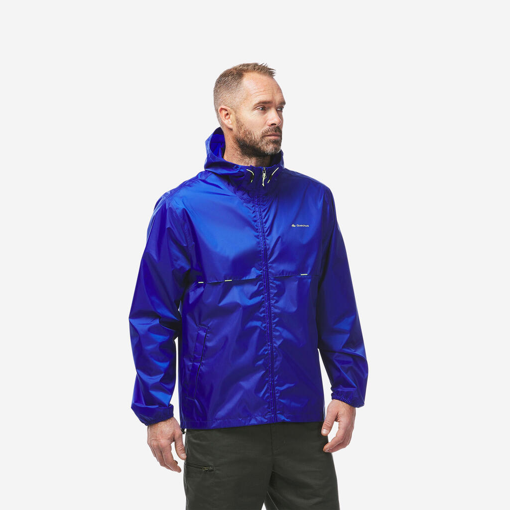 Men's Windproof and Water-repellent Hiking Jacket - Raincut Full Zip