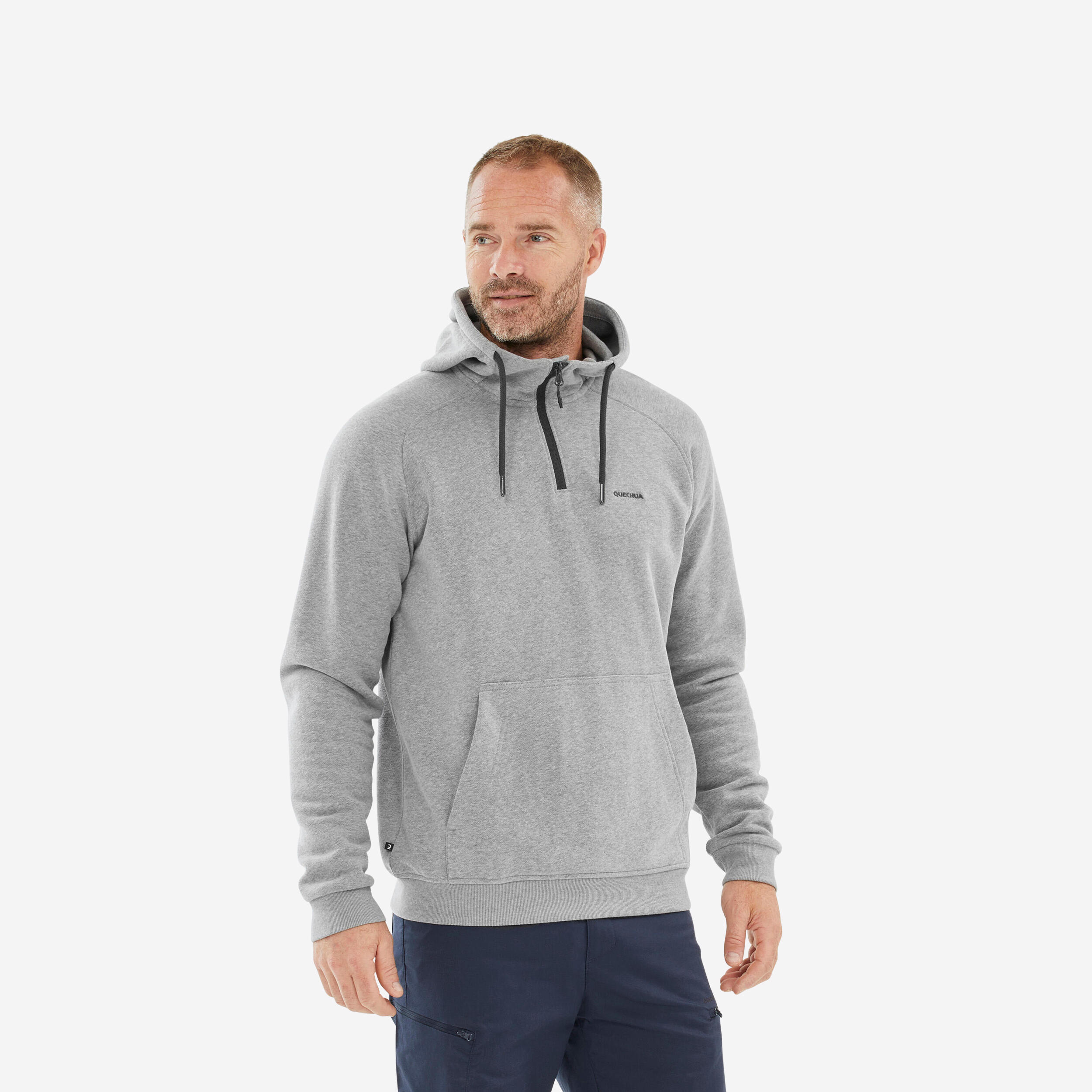 Men’s Hiking Hooded Sweatshirt - NH150 1/2 Zip 1/8