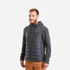 Chaqueta con capucha hybride de senderismo para Hombre Quechua NH100 negro