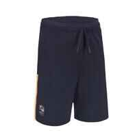 Kids' Football Shorts - Navy/Orange