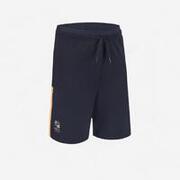 Pantaloncini calcio bambino blu-arancione