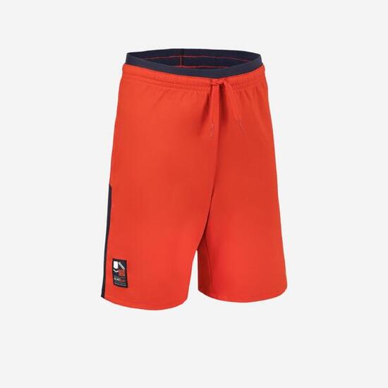 Pantaloncini calcio bambino rosso-blu