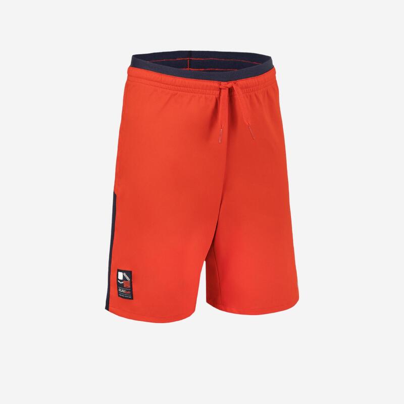 Pantalón corto de fútbol NIÑOS Rojo y marino