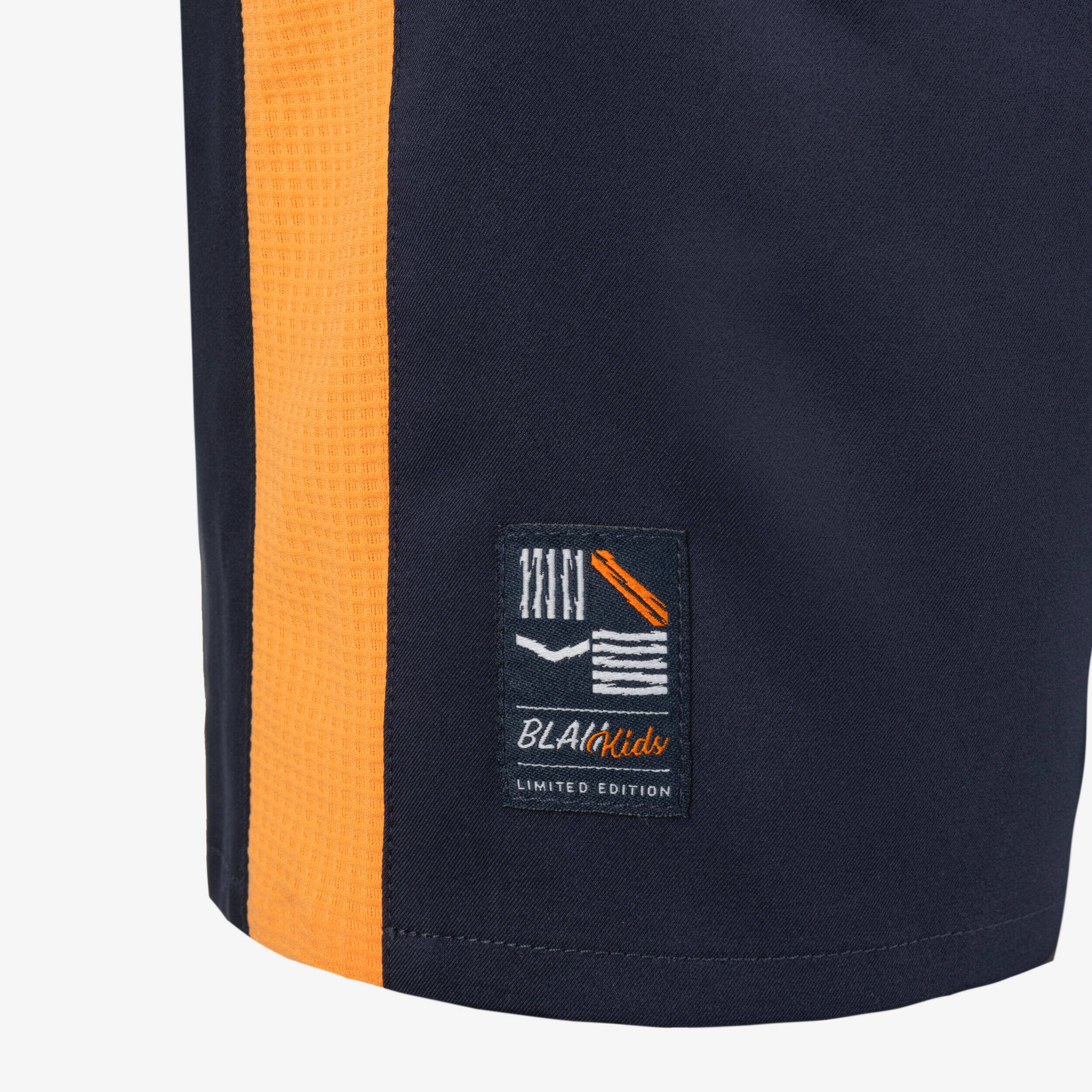 Kids' Football Shorts - Navy/Orange -  5