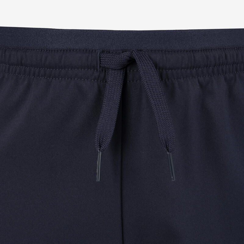 Pantaloncini calcio bambino blu-grigio