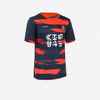 Kids' Short-Sleeved Football Shirt Dragon - Blue/Red