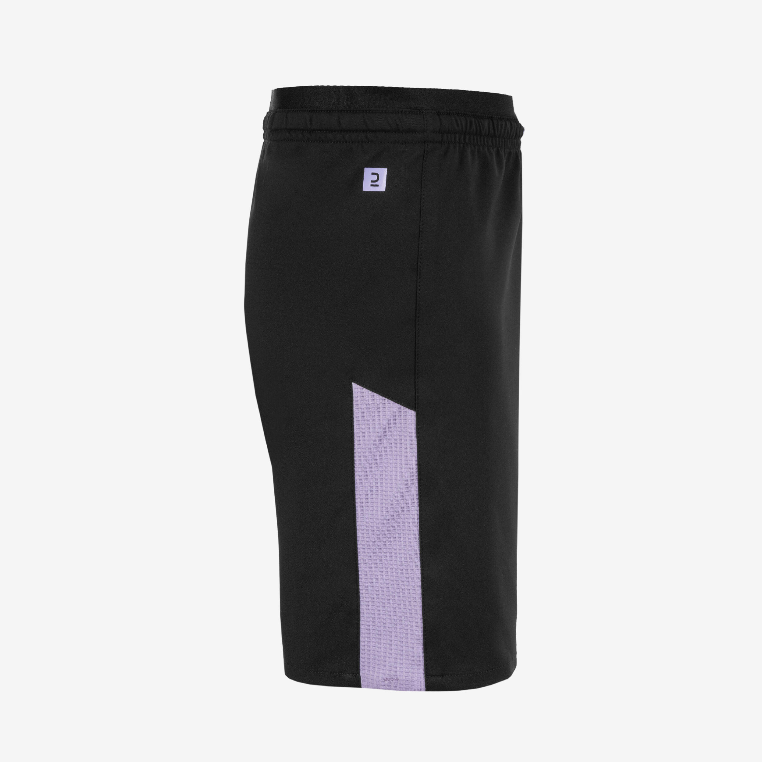 Short de Football Viralto Noir et Parme 3/5
