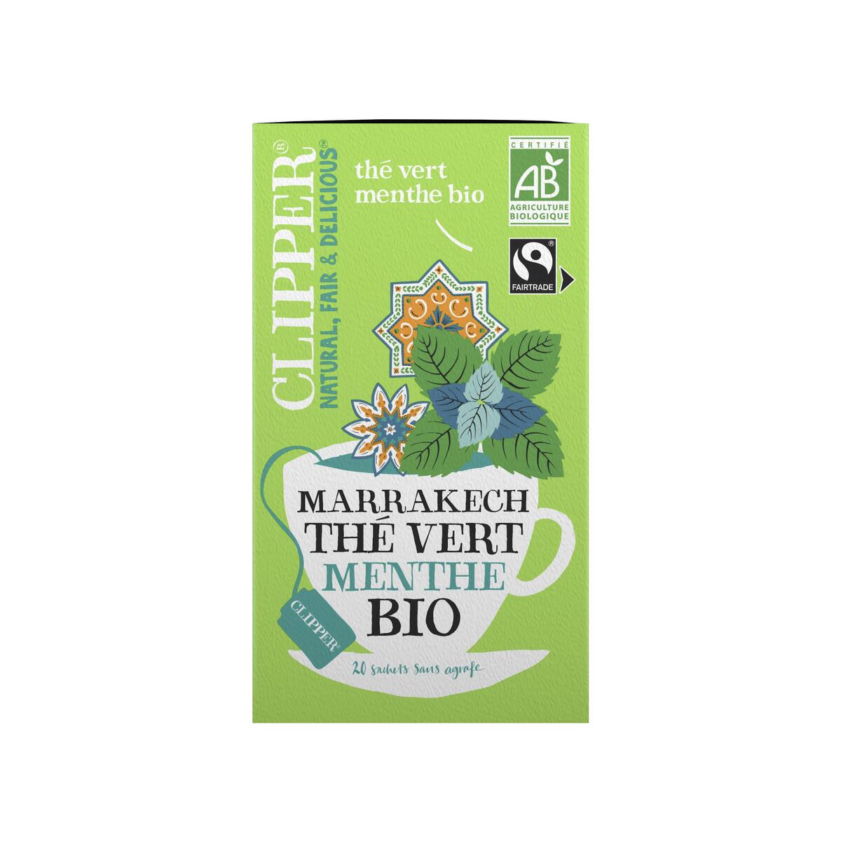Clipper Thé Vert Menthe Bio - 20 sachets