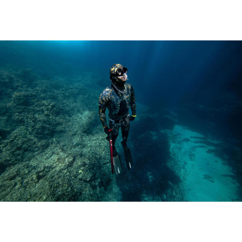 Geacă activități sportive submarine neopren 5mm - SPF 900+ Camuflaj Bărbați