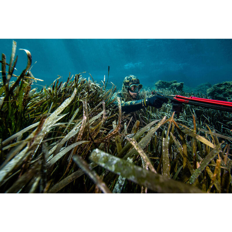 Geacă activități sportive submarine neopren 5mm - SPF 900+ Camuflaj Bărbați