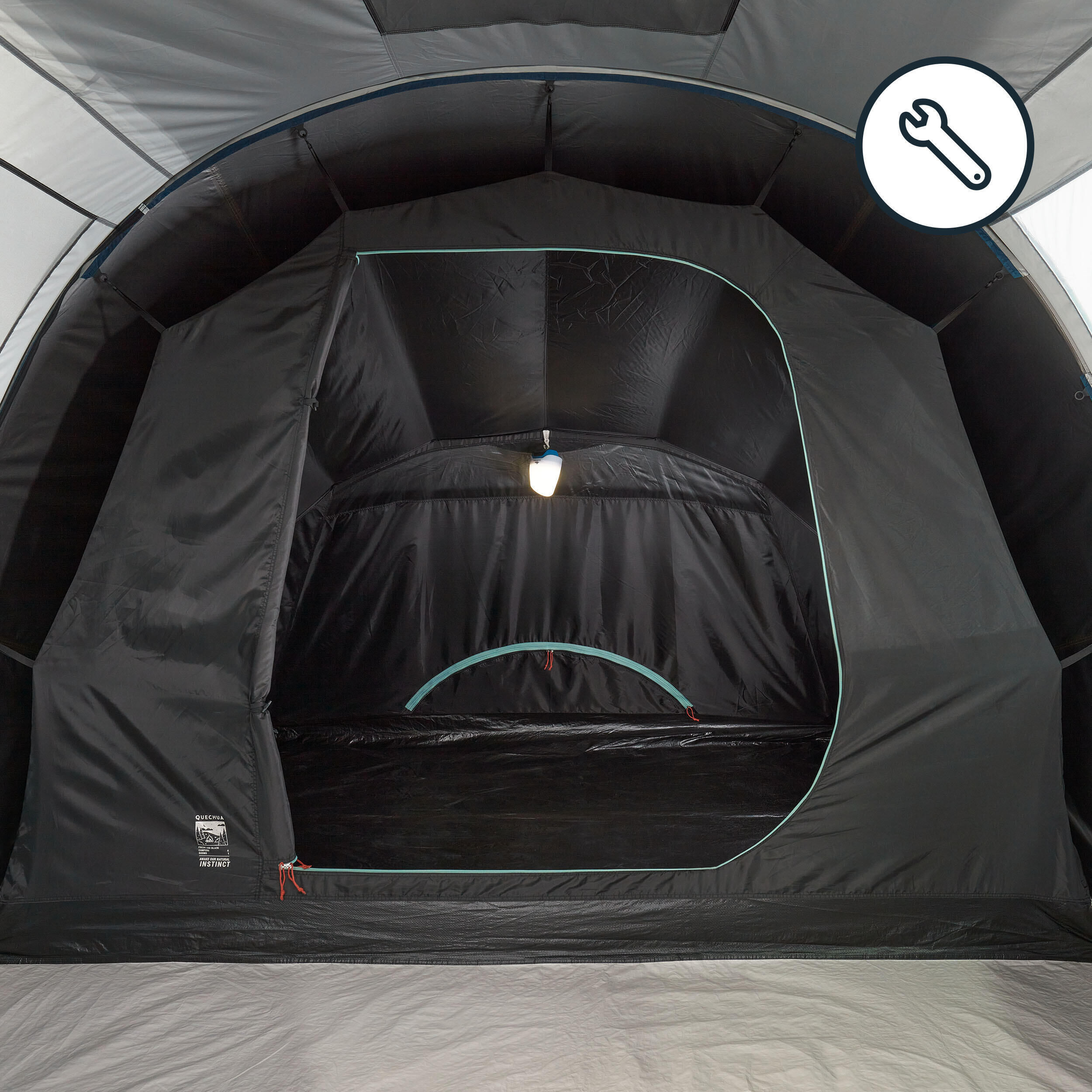 QUECHUA BEDROOM AND GROUNDSHEET - SPARE PART FOR THE ARPENAZ 4.1 FRESH&BLACK TENT