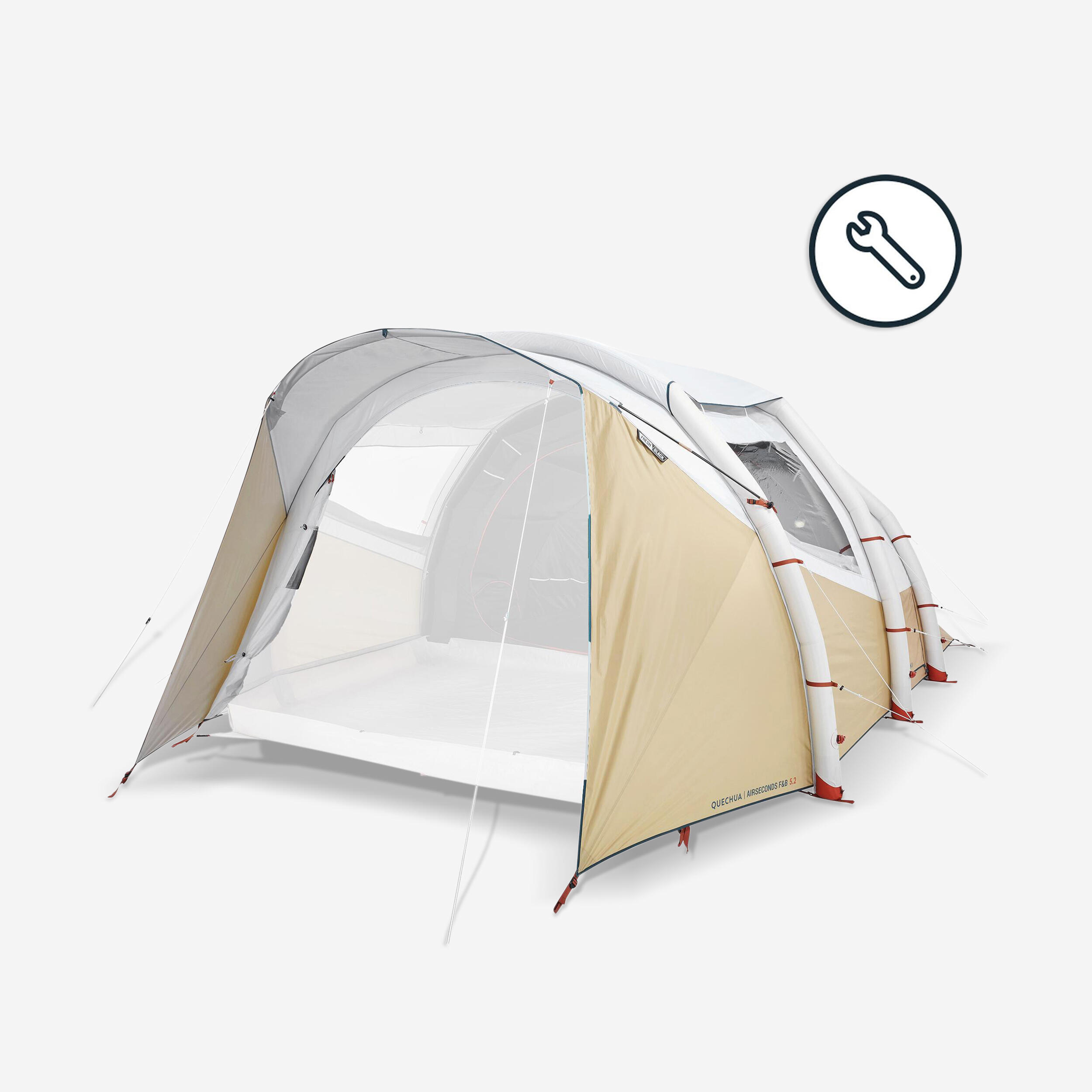 QUECHUA Vonkajší plášť – náhradný diel stanu Air Seconds 5.2 Fresh&Black