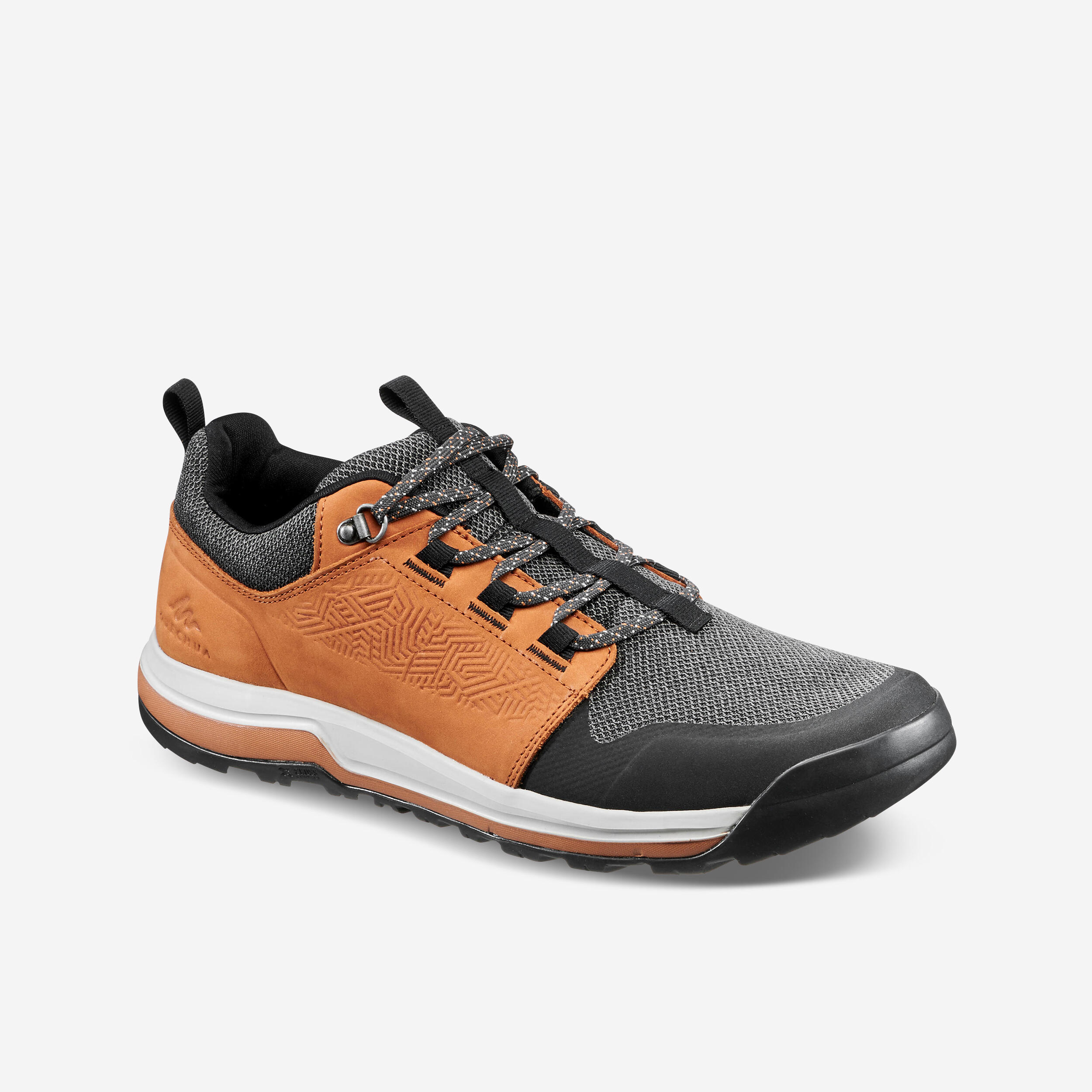 RUN ACTIVE MEN'S RUNNING SHOES - BLACK/ORANGE - Decathlon