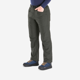 PANTALON CHAUD DÉPERLANT DE RANDONNÉE - SH100 - HOMME - VERT