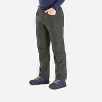 Men’s water-repellent hiking trousers -18°C, NH100 - Green