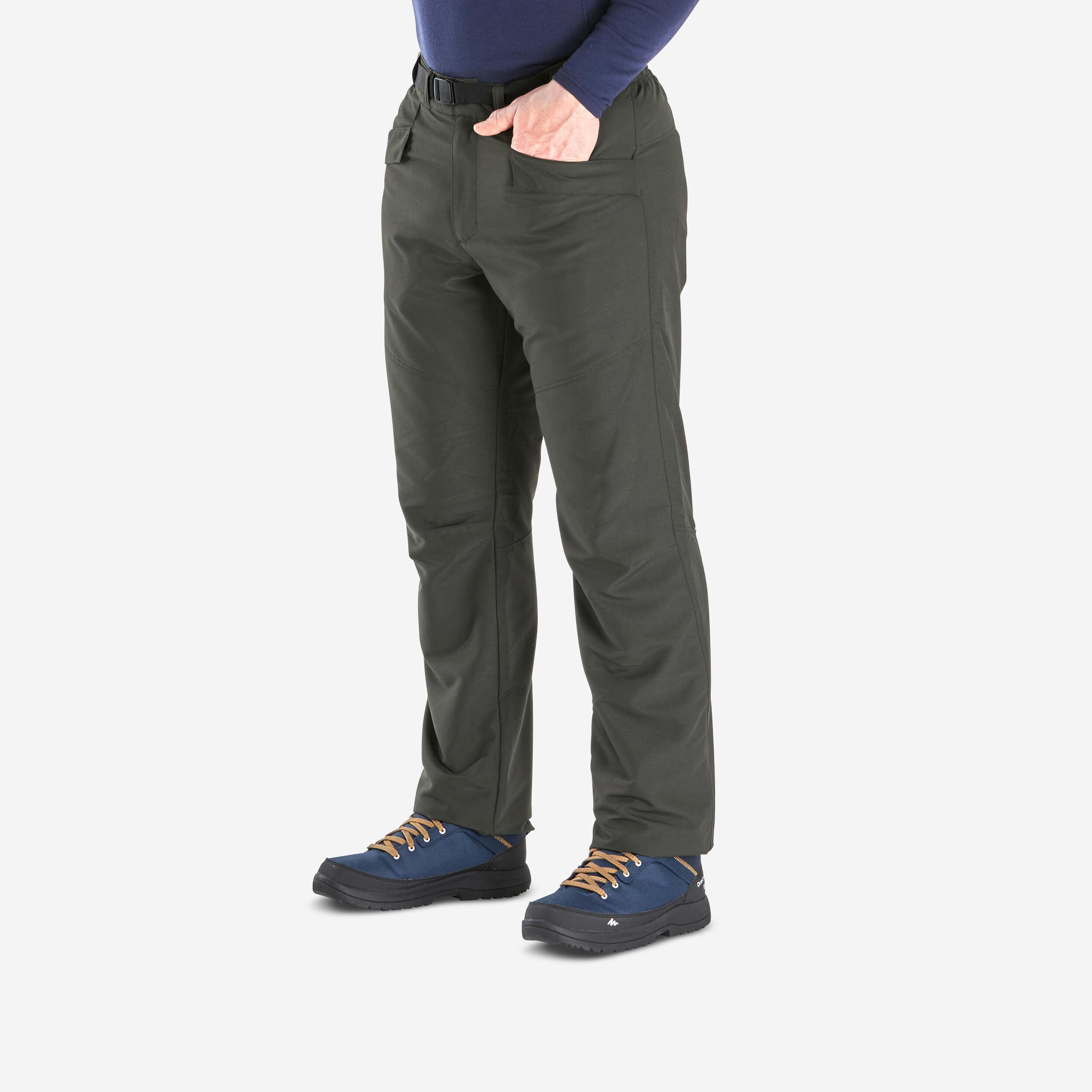 Quechua - Pantalon Chaud Déperlant De Randonnée - Sh100 - Homme - Pantalons - Randonnees Et Trekking Homme - Vert - 40m - Decathlon