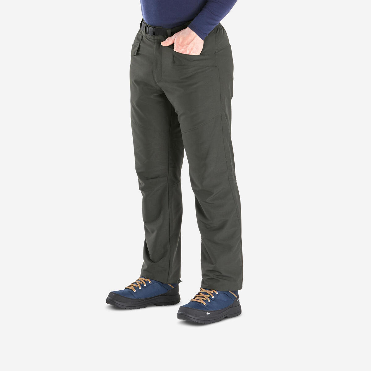 Pantalon de randonnée -18°C déperlant homme, NH100 vert