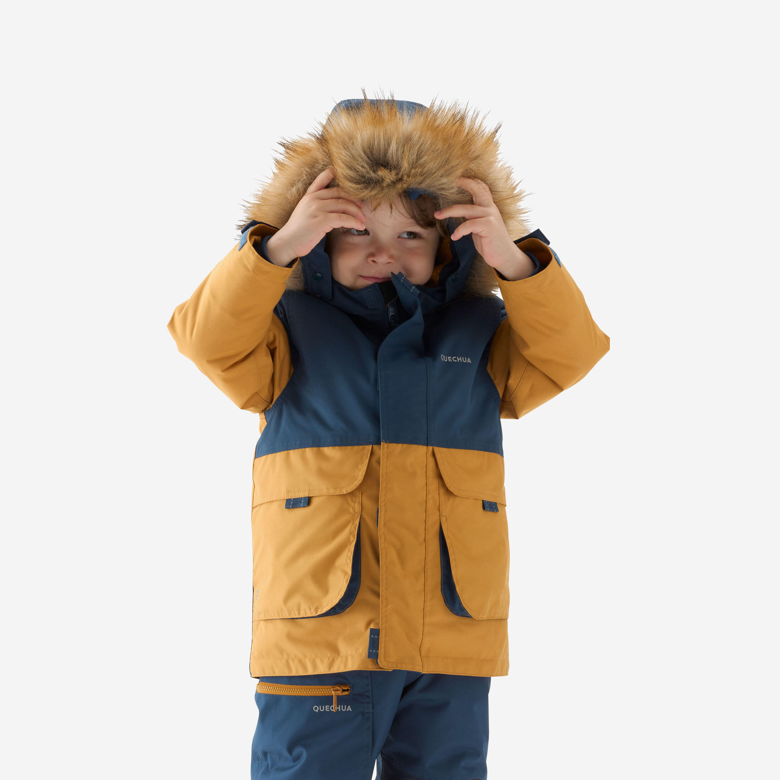 Kids' Padded Winter Jacket - NH 500 Purple - Plum, Purple