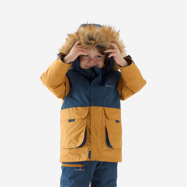 Winterjacke Parka Kinder Gr. 92–116 warm Winterwandern - SH500 Mountain